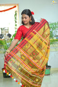 Tissue Cotton Jhal Saree