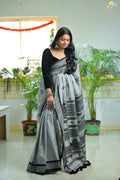 Mercerised Tribal Fusion Saree