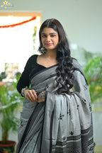 Mercerised Tribal Fusion Saree