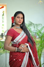 Mercerised Tribal Fusion Saree