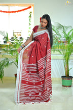 Mercerised Tribal Fusion Saree
