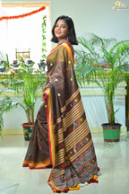 Mercerised Tribal Fusion Saree
