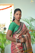 Tissue Cotton Jhal Saree