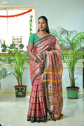 Tissue Cotton Jhal Saree