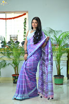 Mercerised Cotton Jhal Saree
