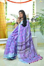 Mercerised Cotton Jhal Saree