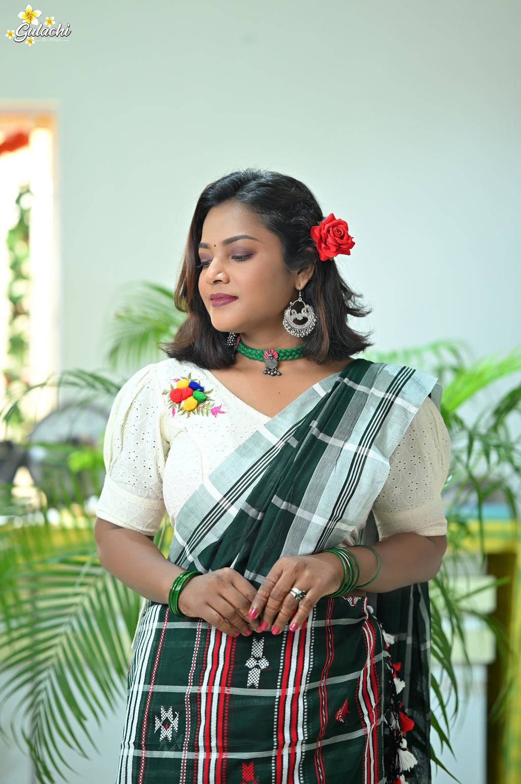 Mercerised Cotton Jhal Saree