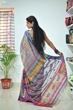 Tissue Zari Jhal Saree