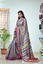 Tissue Zari Jhal Saree