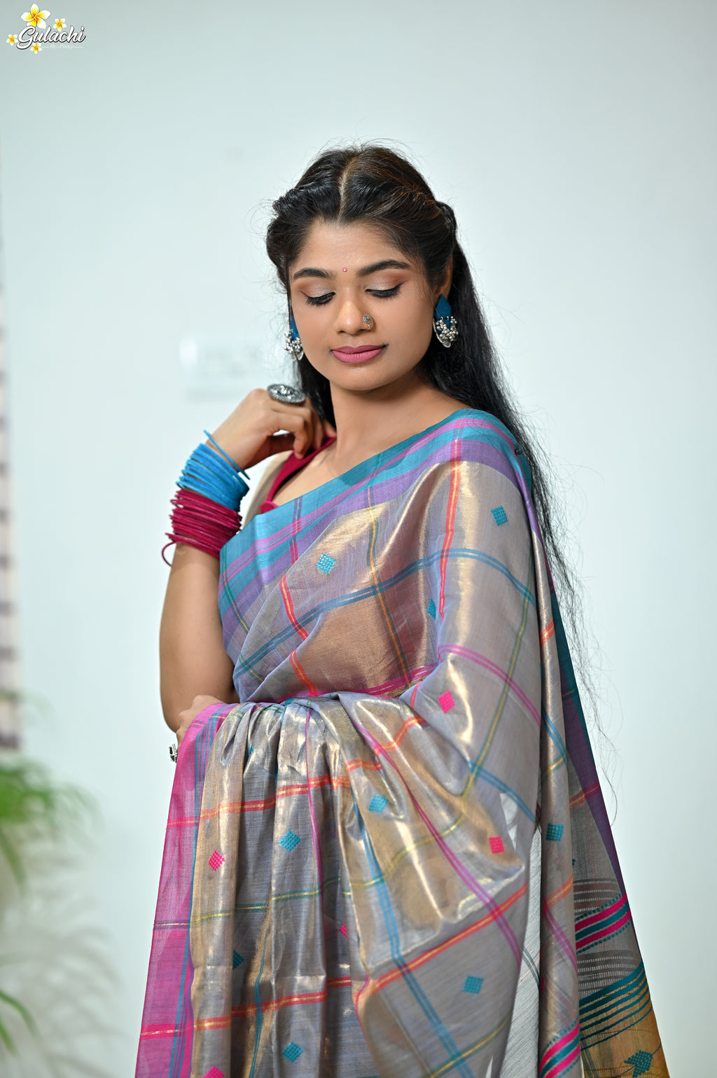Tissue Zari Jhal Saree