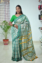 Tissue Cotton Jhal Saree
