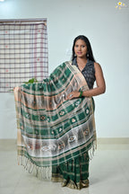 Linen Jhal Saree