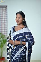 Handloom Cotton Jhal Saree