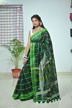Mercerised Cotton Jhal Saree