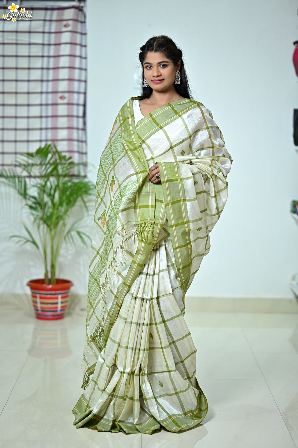 Tussar Silk Jhal Saree.