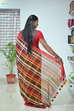 Mercerised Tribal Fusion Saree