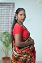 Mercerised Tribal Fusion Saree