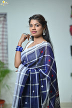 Mercerised Cotton Jhal Saree