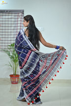 Mercerised Cotton Jhal Saree