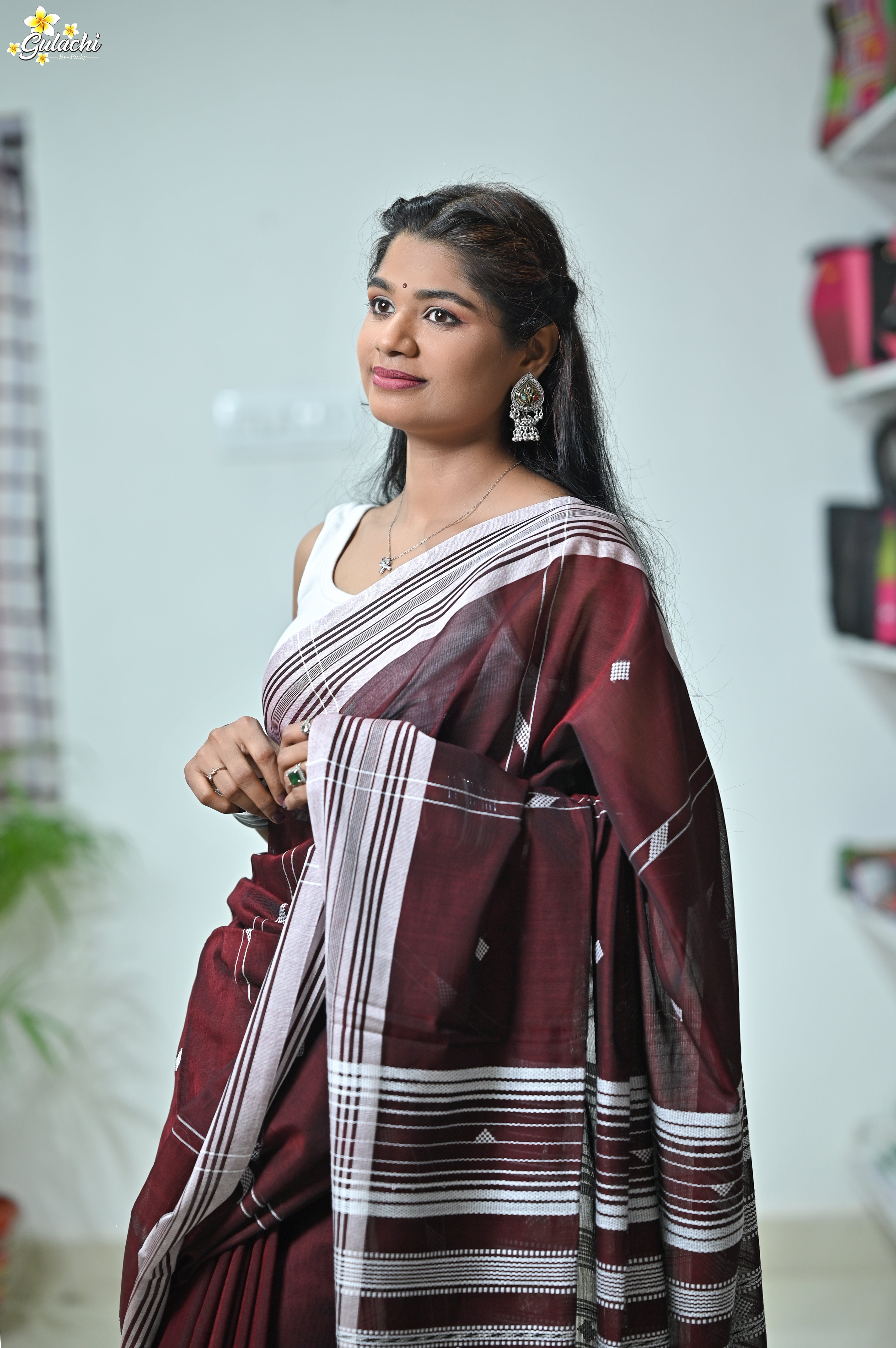 Mercerised Tribal Fusion Saree