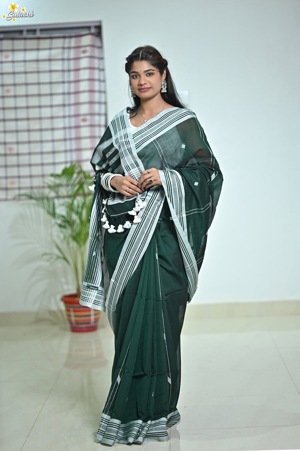 Mercerised Tribal Fusion Saree