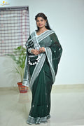 Mercerised Tribal Fusion Saree