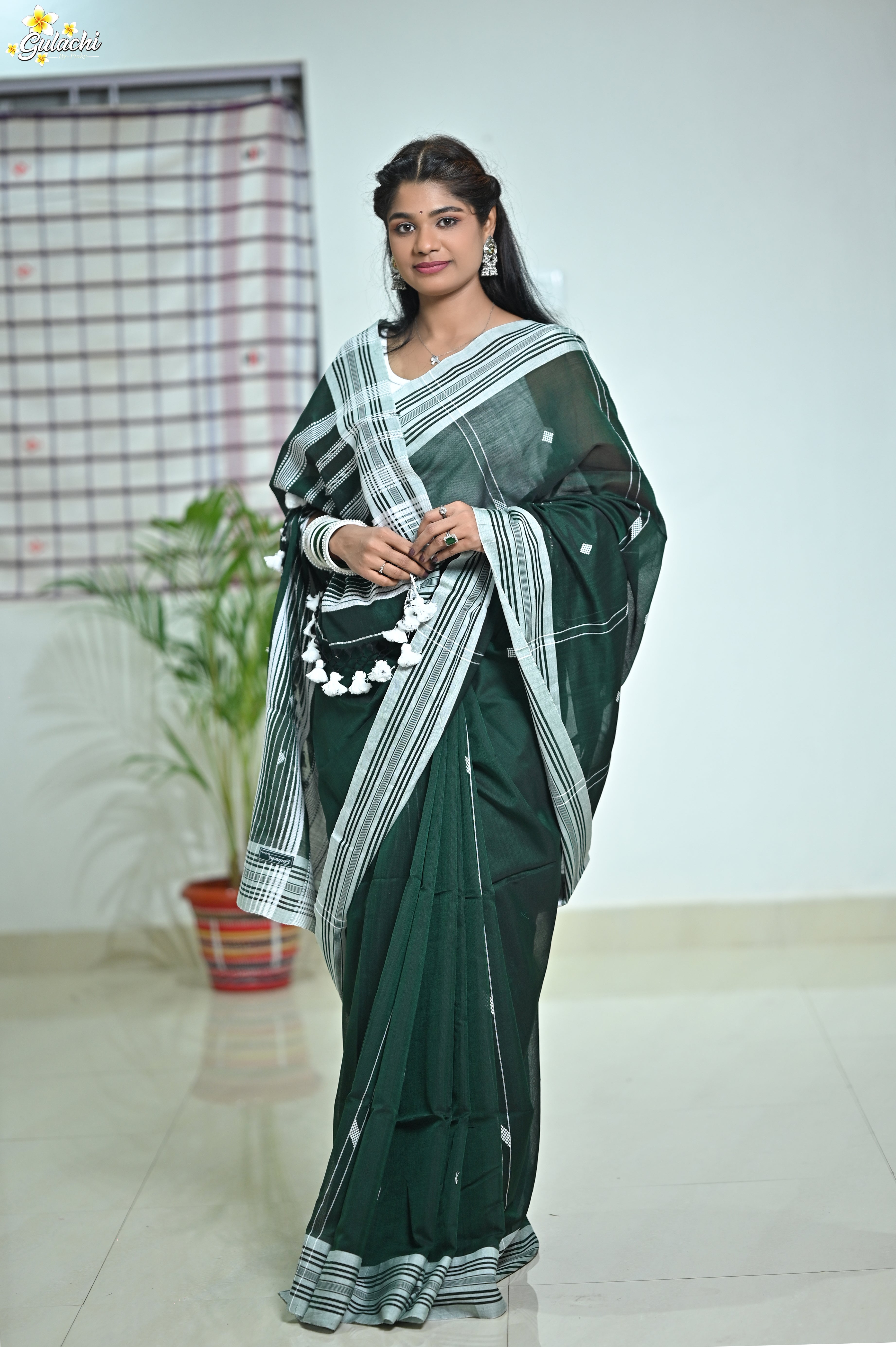Mercerised Tribal Fusion Saree