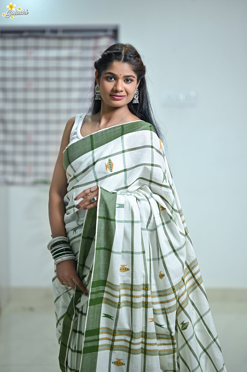 Handloom Cotton Jhal Saree