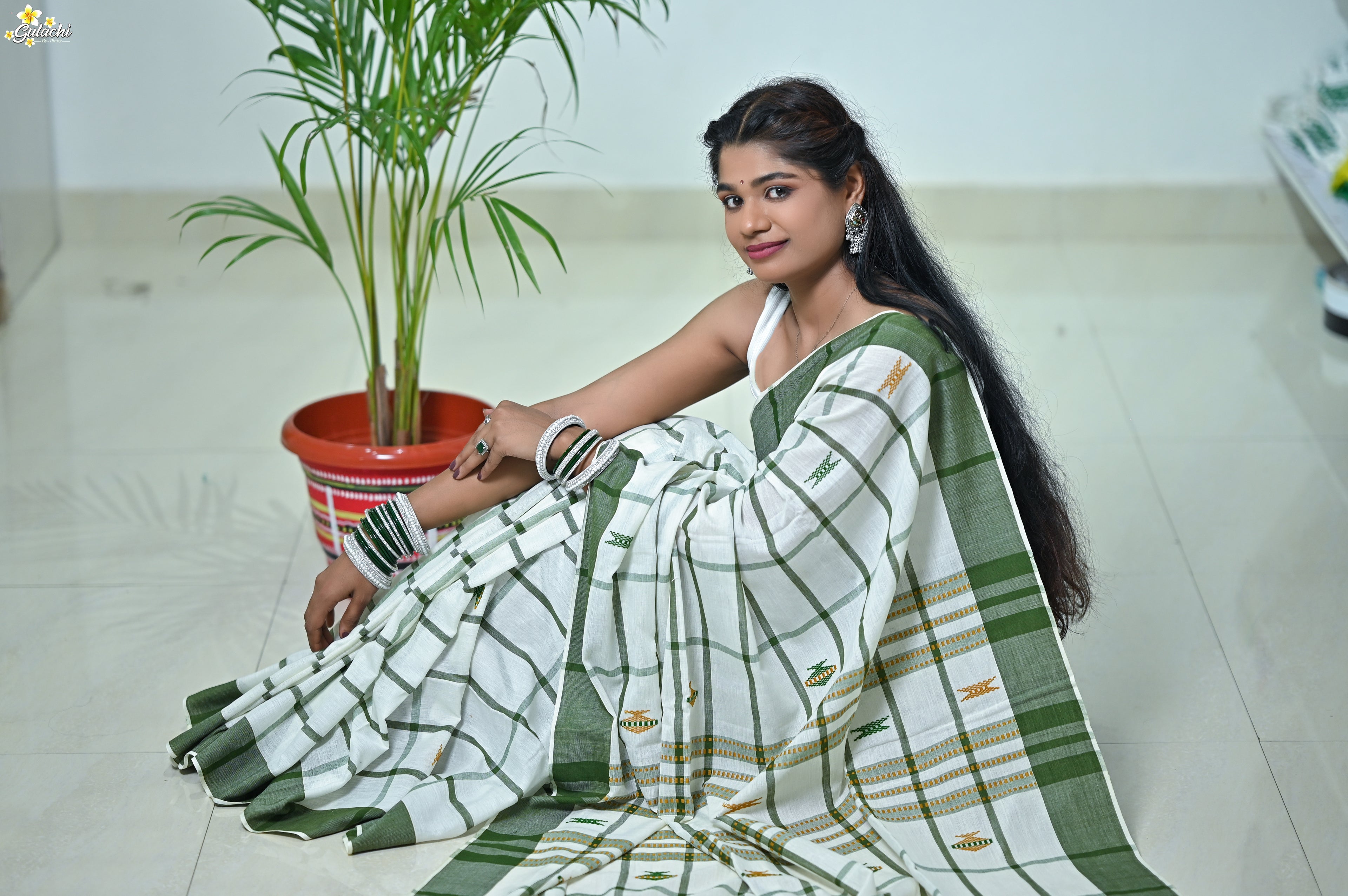 Handloom Cotton Jhal Saree