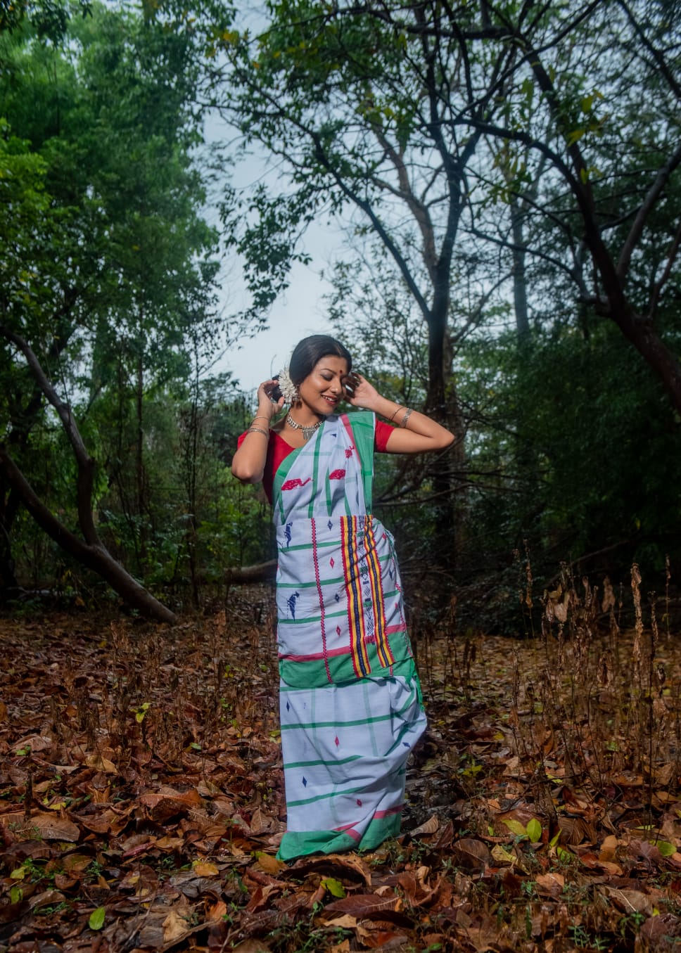 Santali Phuta Jhal Saree