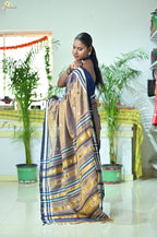 Tissue Cotton Fusion Saree
