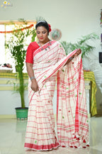 Handloom Cotton Jhal Saree