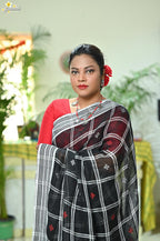 Linen Jhal Saree