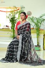 Linen Jhal Saree