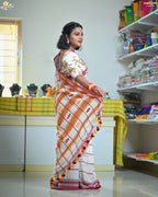 Mercerised Cotton Jhal Saree