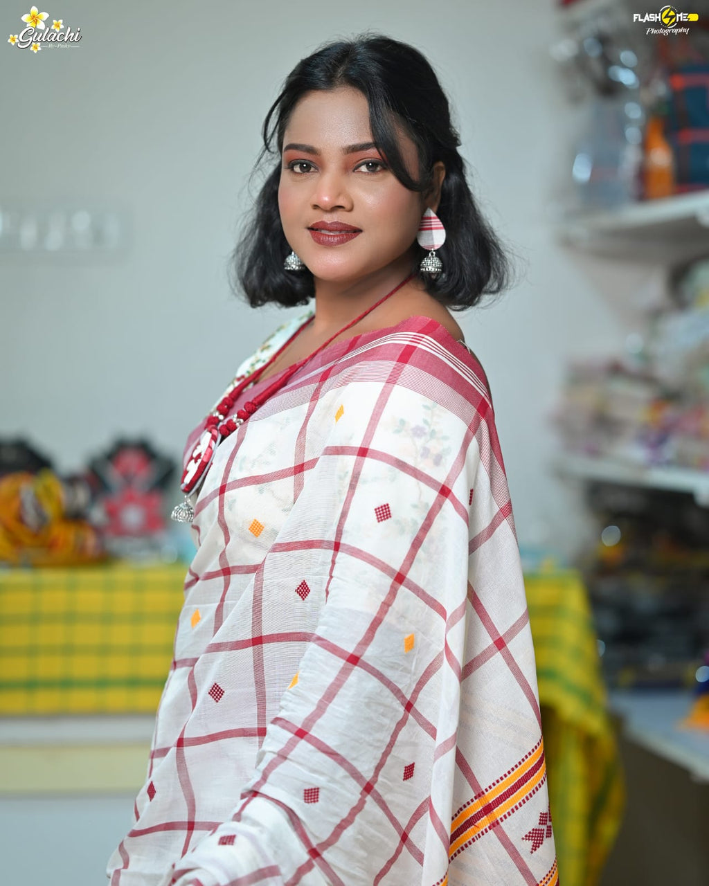 Mercerised Cotton Jhal Saree