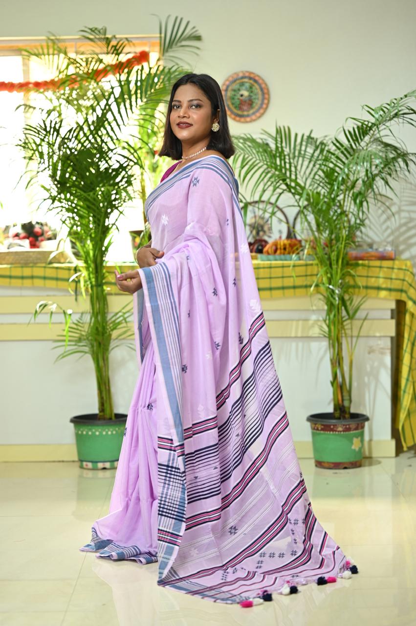 Mercerised Tribal Fusion Saree