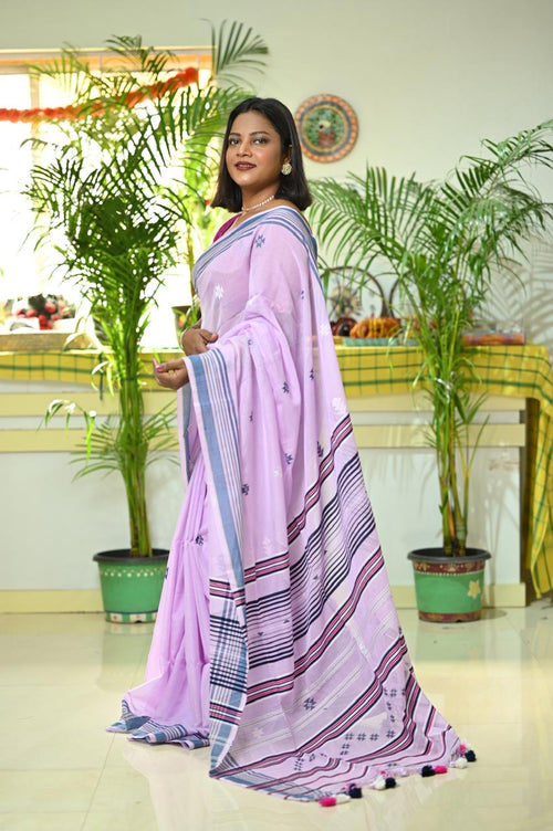Mercerised Tribal Fusion Saree