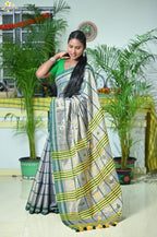 Tissue Cotton Jhal Saree