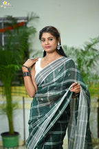 Linen Jhal Saree