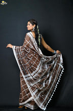 Mercerised Cotton Jhal Saree