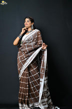 Mercerised Cotton Jhal Saree