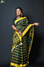 Handloom Cotton Jhal Saree