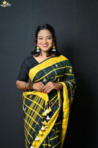 Handloom Cotton Jhal Saree