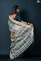 Linen Jhal Saree